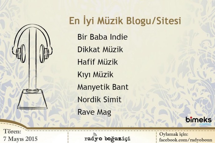 Dikkat Müzik Radyo Boğaziçi 12. Müzik Ödülleri’nde&nbsp;Aday!