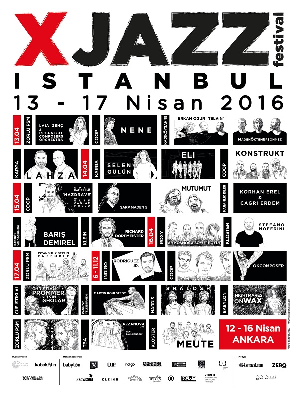 XJAZZ Istanbul Poster
